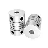 2 Stück Flexible Wellenkupplungen 5 mm bis 8 mm 19x25 Schrittmotor-Koppler Aluminiumlegierung CNC Gelenkverbinder Motor Shaft coupling 3/4/5/6/6.35/7/8/10mm (4mm*6mm)