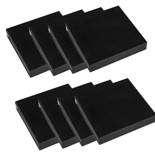 8 Stück Gummi-Stoßdämpferblöcke 100 × 50 × 2 mm - 100 × 50 × 10 mm, Industrielle Gummipads for Werkstattausrüstung und schwere Geräte(100x50x5mm)