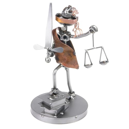 metalman24 Schraubenmännchen JUSTITIA RECHTSWESEN handgefertigte ausgefallene Geschenkidee