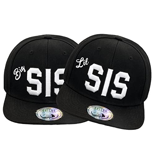 New Boy Girl NY New York süße Unisex Schwester Bruder Kindercap Hai Tiger Adler Prince Kinder Cap Snapback und Mütze 49-56cm Kopfumfang (One Size, Big-Sis-Lil-Sis2)