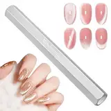 Ptwola Nail Art Werkzeug Magnetstift Magnet Katzenaugen für Nägel 3D Magnet Stick Set Verwendung mit Cat Eye Gel Pulver oder Nagellack Nailart-Stick-Tool für DIY, Nail Art Design(Silver)