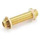 Alriedy Schottverschraubung G1/2 Tankdurchführung Schlauchdurchführung Mit Silikondichtung, Robuste Messing Schottverschraubung Für Wassertank, Wasserturm, Wasserpumpe