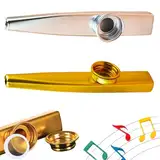 Kazoo,Kazoo Metall, Kazoo Membran Metallkazoo Musik Kazoo Percussion Instrument Metall Kazoo Vorschulspielzeug Musikgeräte für Kinder