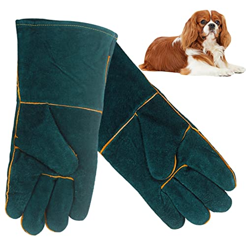 FASSME Katzenhandschuhe, bissfest, Hunde-Handschuhe, Mehrzweck-Haustier-Handschuh zum Greifen von Reptilien, Fellpflege, Ausflügen zum Tierarzt, durchstoß- und kratzfester Handschuh