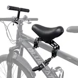 Alaxciax Vorne Montierte Fahrradsitze Für Kinder, Mountainbike Kindersitz Kinderfahrradsitz Lenker Fußpedale Set Geeignet Für MTB Stadt Fahrräder Eltern-Kind-Radfahren (Schwarz)