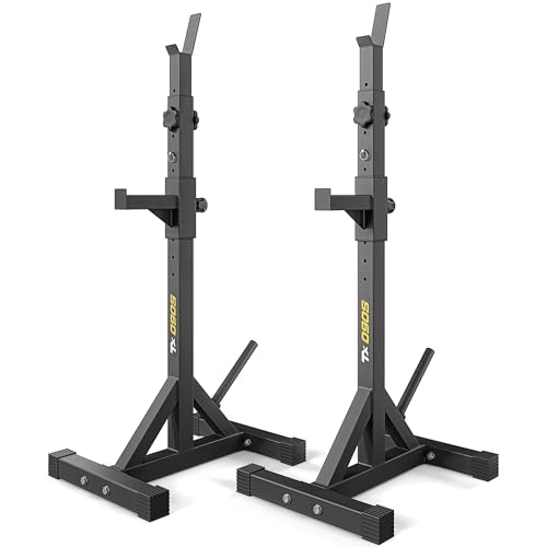 TREX SPORT TX-090S Squat Rack Hantelständer | Langhantelständer höhenverstellbar | Hantelablage bis 200 kg