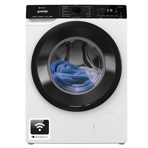 Gorenje WPNA 14 ATSWIFI3 Waschmaschine, 10kg, WiFi, EEK A, Made in Europe, Inverter PowerDrive Motor, 1400 U/min, 15 Programme, AquaStop, SteamTech, Schnellprogramm, weiß