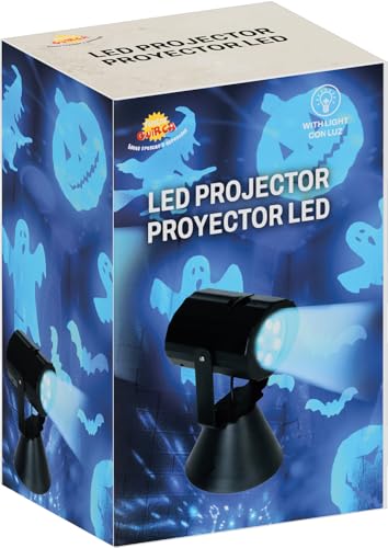 FIESTAS GUIRCA | LED Halloween Figuren Projektor mit Batterien (20 cm) - Beleuchtung und Effekte für Halloween Dekoration und Themenpartys - Ideal für gruselige Umgebungen und Feiern