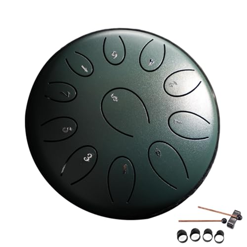 Rain Drum Outdoor | 6 Zoll 11 Töne Regentrommel für Garten | Steel Tongue Drum | Zungentrommel für Kinder | Handpan Sonodrum Meditation Zubehör | Handtrommel Musikalisches Glockenspiel Instrument