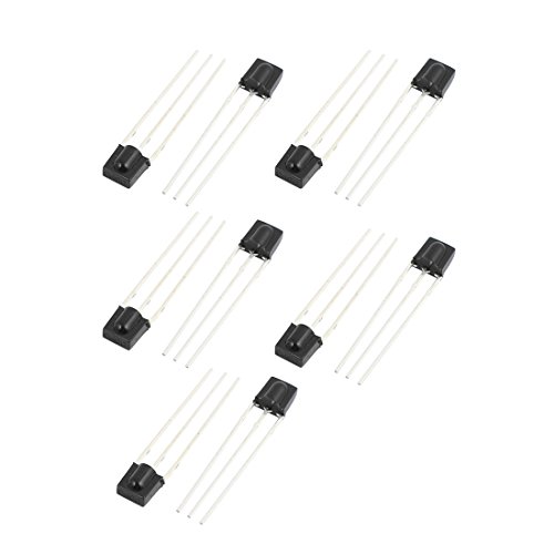 ASLVNEKGOR 10Pcs CHT0038A Elektrische Anschlüsse 3 Pins Flache Infrarot Fernbedienung Empfänger IR Cam-Typ Anschlüsse LED Diode