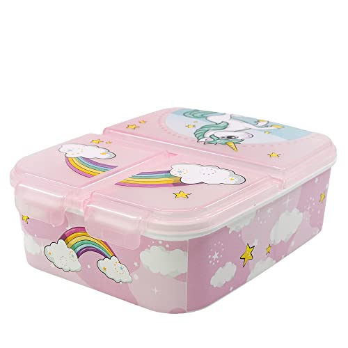 Stor BROTDOSE MIT MEHREREN FÄCHERN | UNICORN RANGE, Bunt