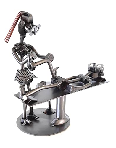 metalman24 Schraubenmännchen Physiotherapeutin I Physiotherapeut Frau I Physiotherapie I Handarbeit I Geschenkidee I Metallfigur I Metallmännchen I Stahlfigur I Schraubenmännle