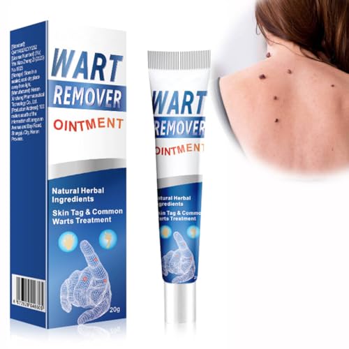 Warzenentfernungscreme 20 Gramm, Geeignet zur Warzenentfernung, Warzen Creme und Etikettenentferner, Warzen Entfernen, Entfernung Von Dornwarzen Am Fuß & Hand, Hautmarkenentfernung, sicher und sanft