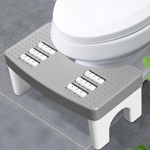 Bcuuozeeing Toilettenhocker Erwachsene, Toilettenhocker, Klohocker Erwachsene, WC Hocker Toilette, Kackhocker für Erwachsene und Kinder, Tragbarer Klohocker Hocker, Anti-Rutsch WC Hocker