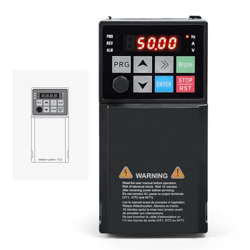 DEWIN Frequenzumrichter 2,2kW, 3 Phasen Eingang 3 Phasen Ausgang Frequenzumrichter VFD Motor Drehzahlregler 380V
