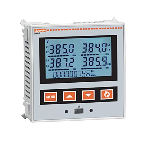 Digitales LCD-Multimeter mit optischem Anschluss vorne mit RS485, 9,6 x 6,5 x 12,4 cm, Weiß (Referenz: DMG610)