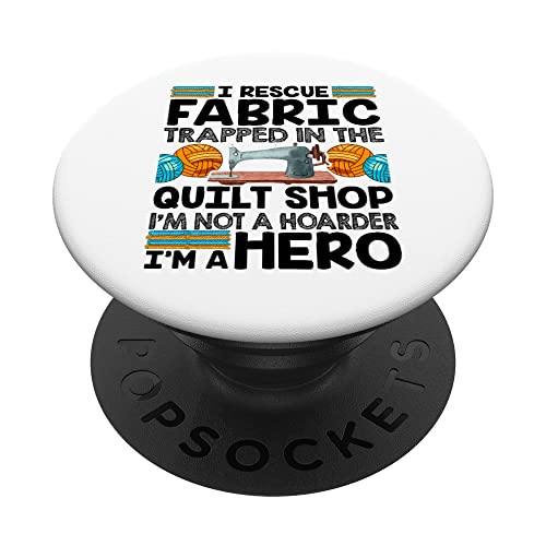 Nähmaschine Nadel Faden Patchworkladen Näherin Couturier PopSockets mit austauschbarem PopGrip