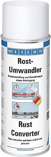 WEICON Rost-Umwandler / 400 ml / Stoppt Korrosion / Neutralisiert Rost / Innen- & Außenbereich, weiß, milchig