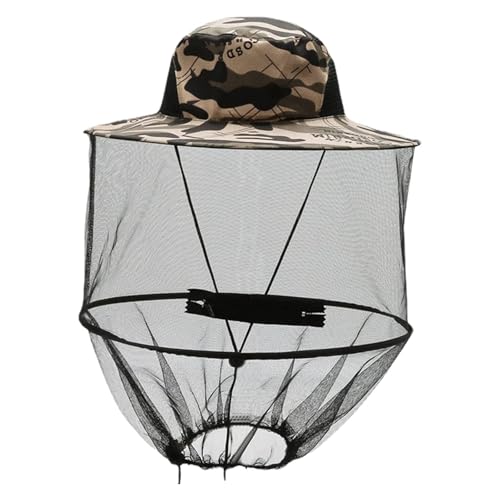 MANMEMU Hut mit Moskitonetz – Imkerhut, Moskitonetz Hut, mücken mütze für Outdoor-Enthusiasten, Landwirtschaft, Jagd, Wandern und Gartenarbeit,Sonnenhut für Unisex-Erwachsene