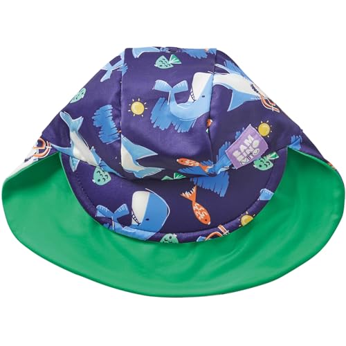 Bambino Mio Unisex Baby Swim Sun Hat Wende-Sonnenhut, Meer, 1-3 Jahre