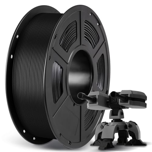 ANYCUBIC PLA+ Filament 1.75mm, PLA Plus, Maßgenauigkeit +/-0,02mm, Hohe Zähigkeit und Präzision -3D-Druckmaterialien, Kompatibel mit Meisten FDM-Drucker 1kg Schwarz