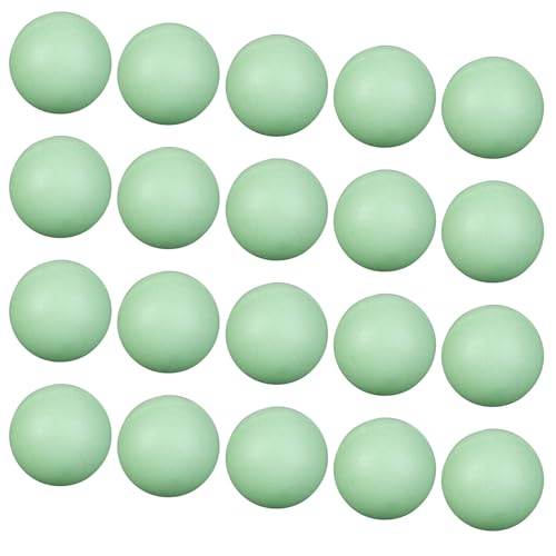 Avejjbaey 20er-Pack Tischtennis-Kugeln, 40 mm, leuchtet Dunkeln, Pingpong für Party, Familie, Schule, Outdoor-Spiel,