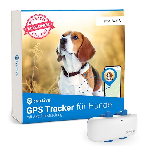 Tractive GPS Tracker für Hunde | Empfohlen von Martin Rütter | Weltweite Live-Ortung | Weglaufalarm | Gesundheitswarnungen & Aktivitätstracking | Mehrfacher Testsieger