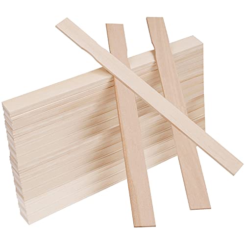 BELLE VOUS Rührstäbchen Holz (50 STK) – L30 x B2,4 cm Spatel Holz Holzstäbchen Rührstab Holz für Epoxidharz Farbe & Silikon – Holzspatel zum Basteln, Lesezeichen, Garten, Hochzeit, Spatel Kosmetik