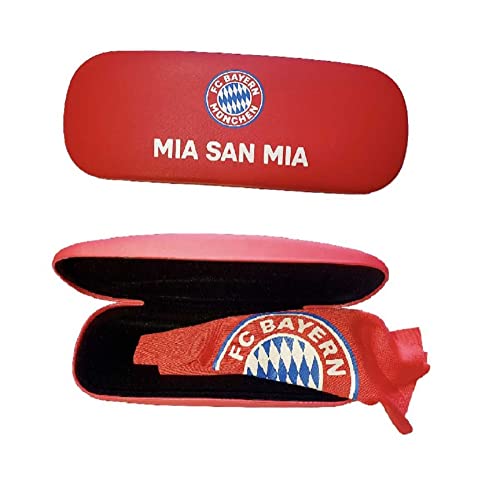 FC Bayern München Brillenetui mit Brillenputztuch - Logo - rot Etui FCB