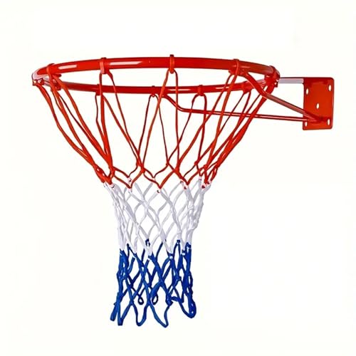 Basketball-Wandkorb für Außenbereich, 45 cm Durchmesser, mit Netz, für Garten und Hof