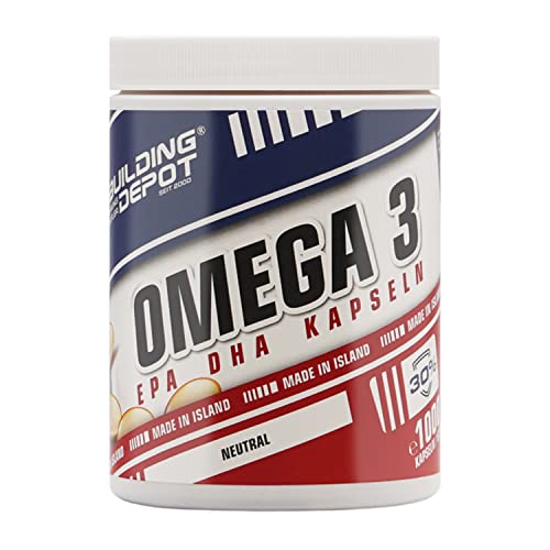 Bodybuilding Depot® - Omega 3 Fischöl Kapseln, Hochdosiert mit 500mg Fischöl pro Kapsel, Hochwertige Qualität mit DHA und EPA, (400 Kapseln 60%)