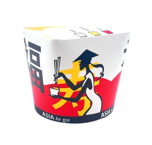 Asiabox (500 Stück) Faltbox - Nudelbox - Box Food to go - 750 ml - 26 oz (Asiabox)