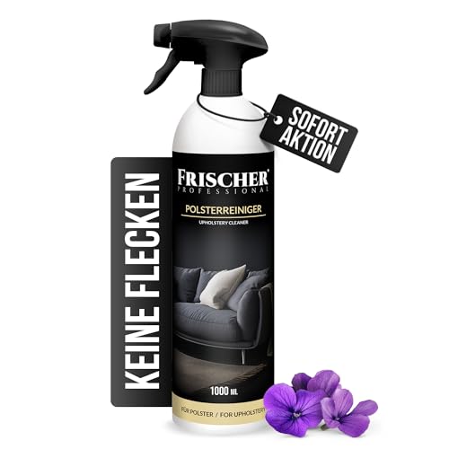 FRISCHER PROFESSIONAL Profi Polsterreiniger für Sofa, Auto, Sessel & Couch inkl. Bürste - Textilreiniger Konzentrat & Autositz Reiniger für alle Polstermöbel (1000)