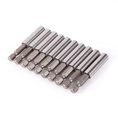 10 Stück 1/4 Sechskant-Magnetverlängerung Rocaris 10er-Pack Magnetischer Verlängerungs-Steckschlüssel-Bithalter 1, 4 Magnetischer Bit-Halter Bits-Halter Steckschlüssel-Bit-Halter