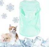 Hunde Shirt Sommer, Kühlwesten für Hunde, Hund UV Schutz T-Shirt, Hundekostüm, Hundehemd Tshirt, Haustier Tshirt für Kleine Mittelgroße Hund Katzen, Haustier Kleidung für Chihuahua, Yorkie (Grün,XL)