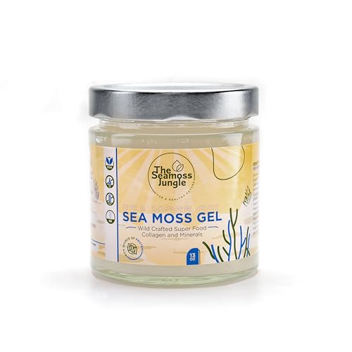 Sea Moss Gel - Golden - Saint Lucia – Labor getestet - Dr. Sebi inspiriert – 395 ml - Reich an Vitaminen & Mineralien