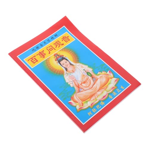 HONMEET Chinesisches Wahrsagebuch Mit Guanyin-Zeichen Traditionelles Buddhistisches Orakelbuch Für Feng Shui Und Spirituelle Anleitung Für Lehrer Büro