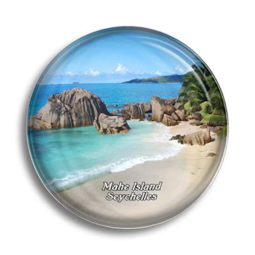 Kühlschrankmagnet, Seychellen-Nationalpark, Glasmagnete für Kühlschrank, Souvenirs, niedlicher Kristallmagnet, Dekoration für Whiteboard, Büro, Zuhause, Geschenk