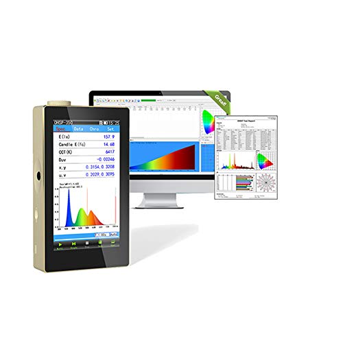 Hopoocolor OHSP350 Spektrometer Licht Belichtungsmesser CCT CRI LUX Spektrumanalysator LED with Software