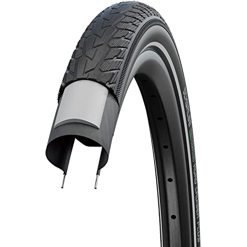 Schwalbe Unisex – Erwachsene Fahrradreife, Schwarz, Road Cruiser Plus PunctureGuard, TwinSkin 42-622-TwinSkin