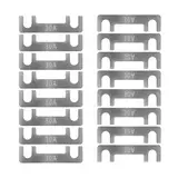 Streifensicherungen Blattsicherung Flachsicherungsstreifen 16 Stk Auto Sicherung 30A 40A 50A 60A 70A 80A 100A 110A 125A 150A Maximale Spannung bis 32V, für PKW Wohnmobil (30A)