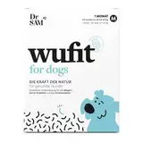 Dr. SAM wufit Dogs - Wurmkur sekundierende Tabletten für Hunde, 100% pflanzlich, als Unterstützung der natürlichen Magen-Darm-Funktion, für Hunde von 20-40kg