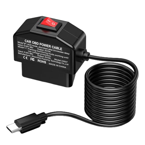 Dash Cam Hardwire Kit | Stromkabel Für Die Dash -Kamera | Vielseitige Dash Cam Hardwire Charger | Seilauto Ladegerät | Praktische Autozubehör Dash Kamera Ladekabel Für Auto Dashcams Rad