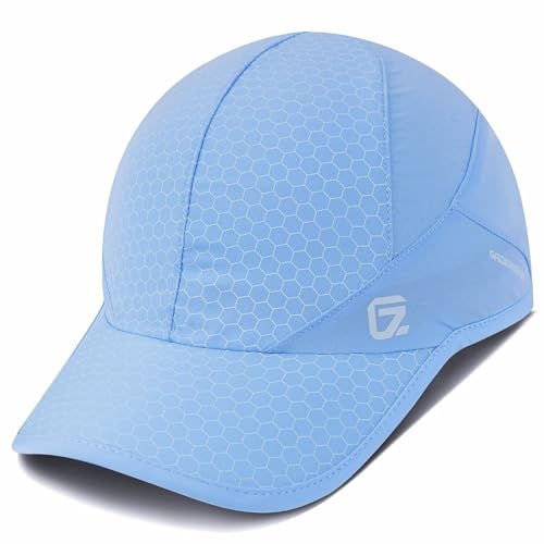 Sport Cap,Soft Brim Lightweight Waterproof Running Hat Breathable Baseball Cap Quick Dry Sport Caps Cooling Portable Sun Hats for Men and Woman Performance Workouts and Outdoor Activities Sky Blue