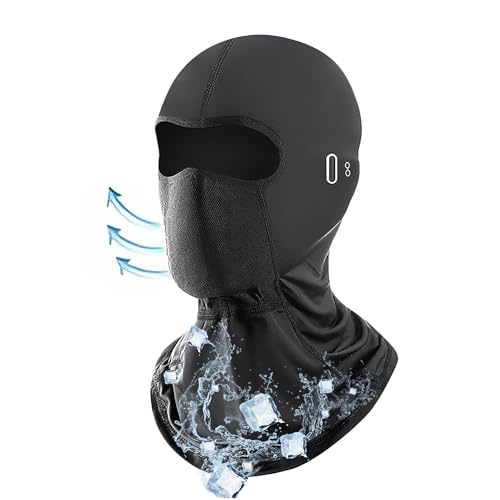 Sommer Sturmhaube für Herren und Damen,Kühlung Sturmmaske Atmungsaktiv Balaclava mit Brillenlöchern für Outdoor Sports Radfahren,Motorrad,Fahrrad