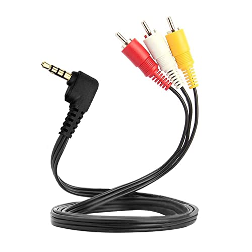 AV-Kabel mit 3,5-mm-Klinkenstecker auf Cinch-Stecker, Videokabel, kompatibel mit Sony TV, TCL TV, 1,5 m