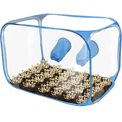 legtovt Still Air Box, 36x23x23 Zoll Transparentes Pilzanbauzelt, PVC -Wachstumszelt, Faltbare tragbare Pilzanbau -Box für Spores Gartenbauzubehör