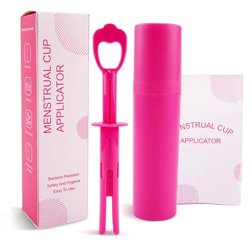Ketliyaze Applikator-Tool für Menstruationstassen, Menstruationstassen-Booster, bequemes und einfaches Einführen, kompatibel mit den meisten Menstruationstassen