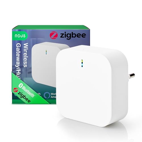 NOUS E1 ZigBee Gateway, ZigBee Hub/Bluetooth Hub, ZigBee Bridge, ZigBee Smart Home, ZigBee Gateway Alexa, Gateway ZigBee Smart Home, ZigBee 3.0, Bluetooth, Smart Life/Tuya App