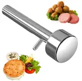 Falafel Portionierer, 4cm Falafel Maker, Fleischbällchen Falafel Schaufel, Falafel Former aus Edelstahl für perfekte Zubereitung von leckeren Falafel Bällchen, Fleischbällchen